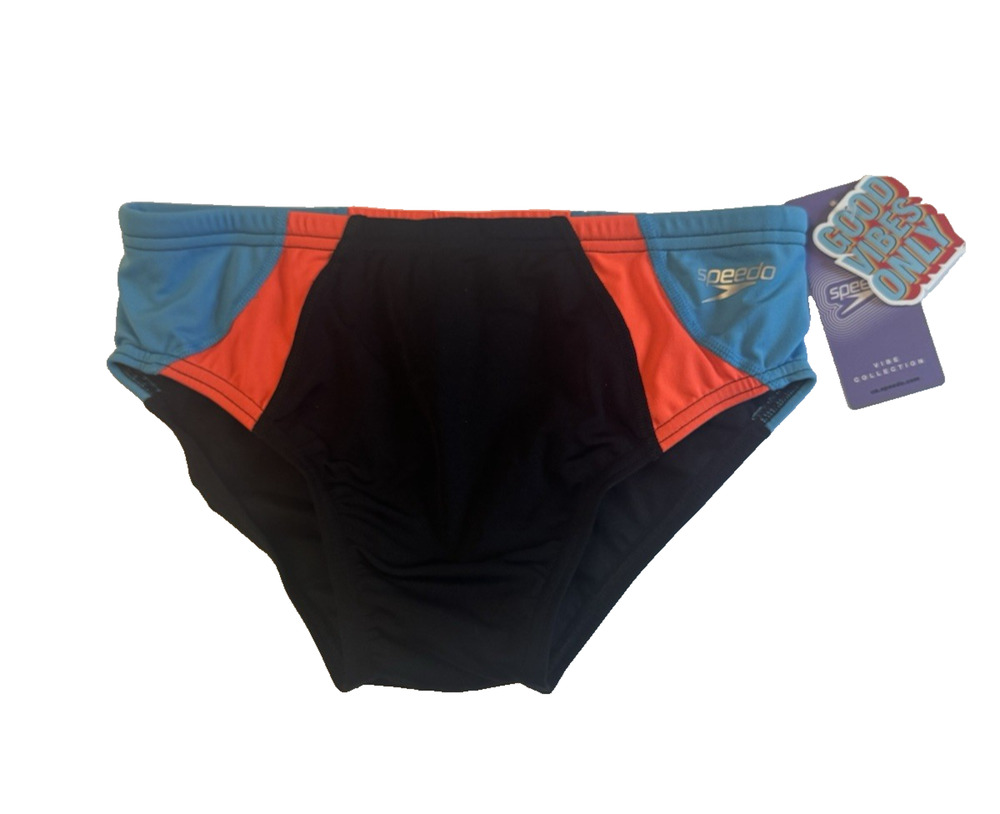 Speedo Vibe Collection Eco Endurance Men’s Swim Brief Size 32 Siren Red NWT